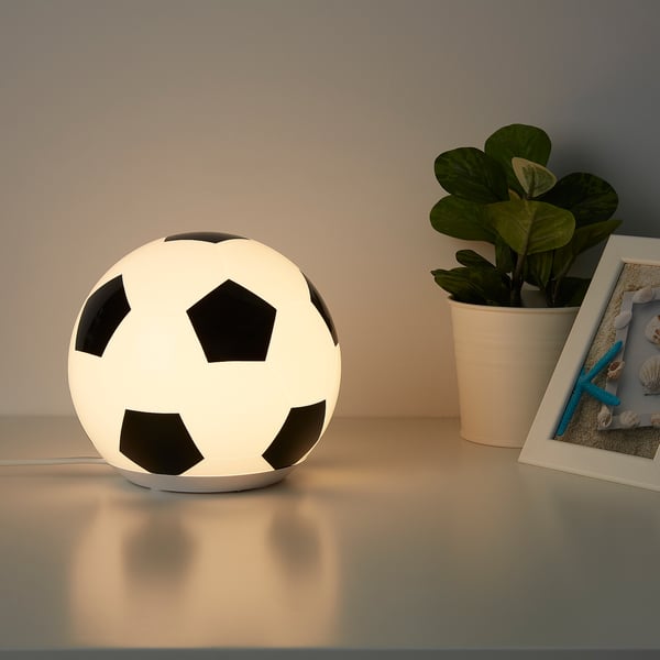 ÄNGARNA مصباح طاولة LED, نقش كرة قدم