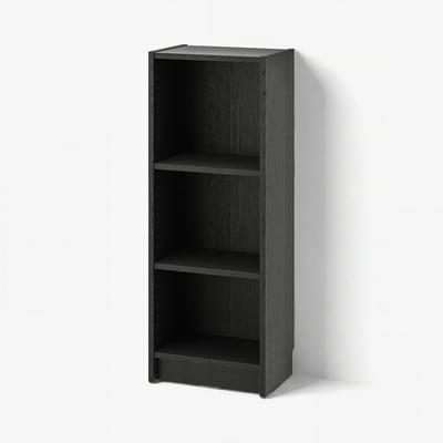 BILLY مكتبة, أسود شكل السنديان, ‎40x28x106 سم‏