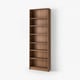 BILLY مكتبة مع وحدة إرتفاع إضافية, بني شكل خشب الجوز, ‎80x28x237 سم‏