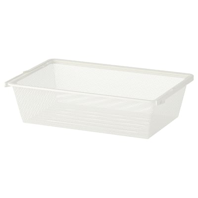 BOAXEL سلة شبكية, أبيض, ‎60x40x15 سم‏