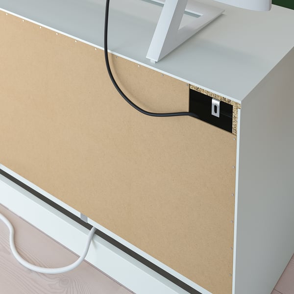 BRIMNES تشكيلة تخزين تلفزيون/أبواب زجاجية