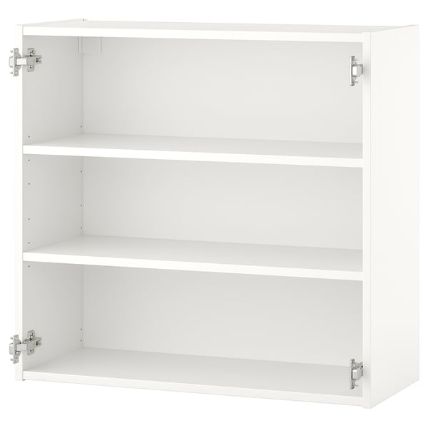 ENHET خزانة حائط مع رفين, أبيض, 80x30x75 سم