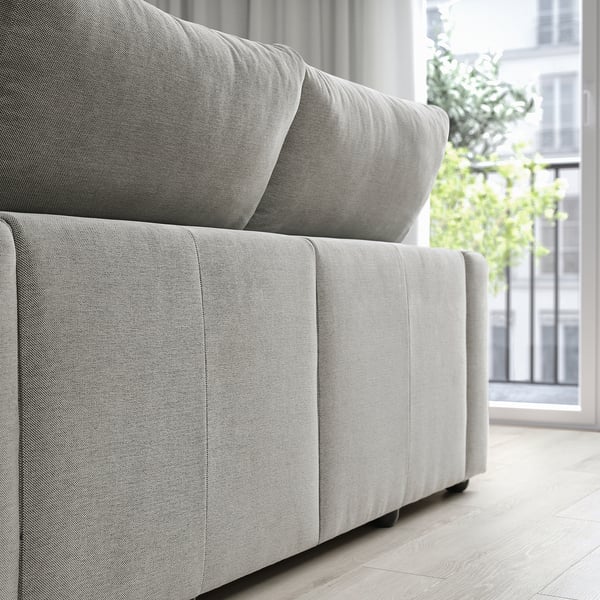 ESKILSTUNA كنبة بمقعدين, Tallmyra أبيض/أسود