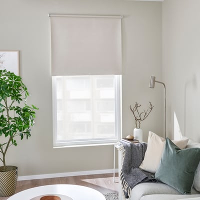 FÖNSTERBLAD ستارة سحّابة عاتمة, بيج, 120x155 سم