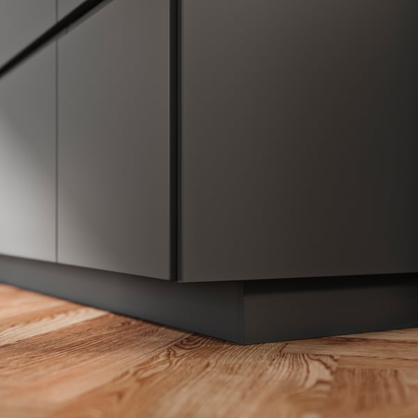 FÖRBÄTTRA قاعدة, رمادي غامق, 220x8 سم
