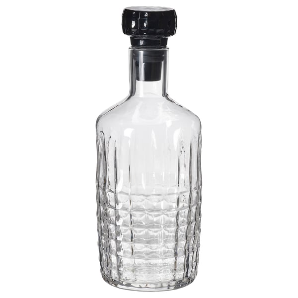 FRÖJDA ابريق مع سدادة, زجاج شفاف, 1.0 ل