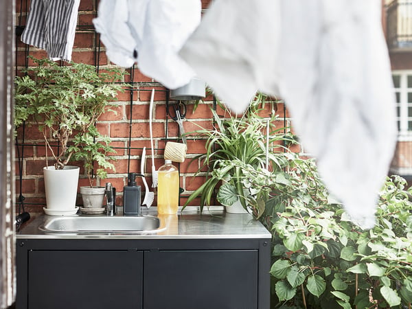 FYNDIG حوض مفرد, ستينلس ستيل, 46x40 سم