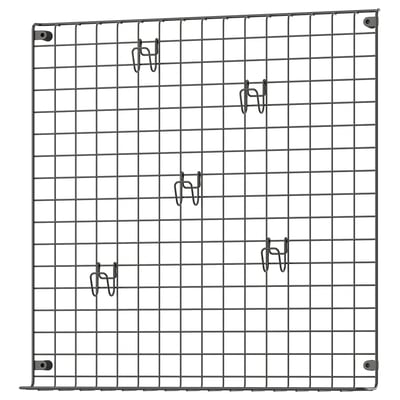 GREJIG شبكة حائط مع ماسورة, رمادي, ‎58x59 سم‏