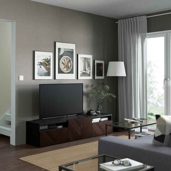 HEDEVIKEN واجهة دُرج, بني غامق قشرة سنديان مصبوغ, 60x26 سم