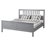 HEMNES هيكل سرير, رمادي مصبوغ, 160x200 سم