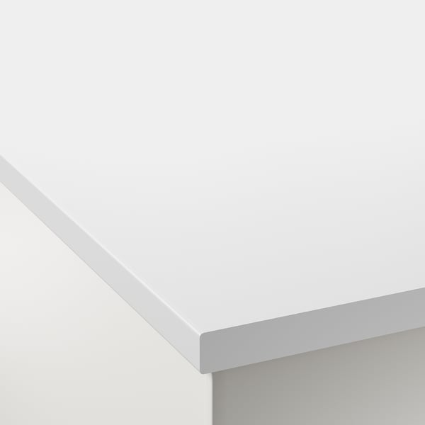 HEMTRÄSK سطح, أبيض/صفائح رقيقة, 139x63.5 سم