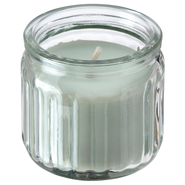HÖKGÖK شمعة معطرة في كأس, تفاح أخضر فاتح, 12 س