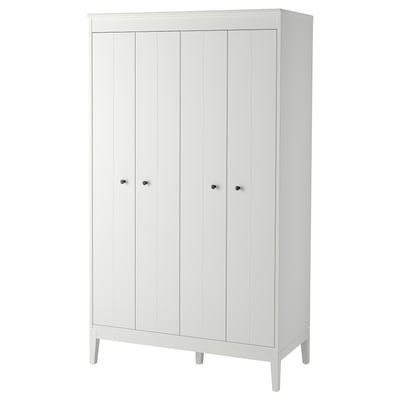 IDANÄS دولاب ملابس, أبيض, 121x211 سم