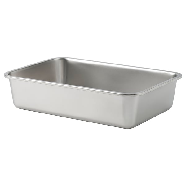 IKEA 365+ حافظة طعام, كبير مستطيل/ستينلس ستيل, 3 ل