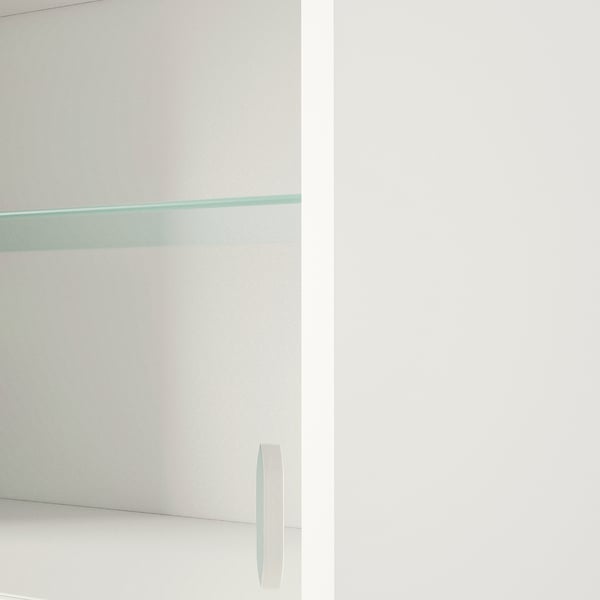 KNOXHULT خزانة حائط بأبواب سحّاب., أبيض, 120x29x37.5 سم
