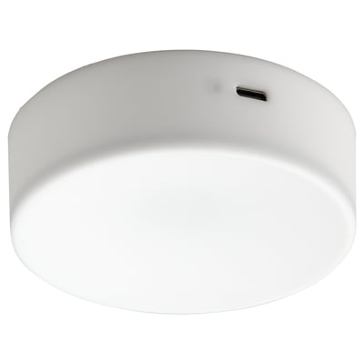 KÖLVATTEN مصباح موجّه LED, أبيض/يعمل بالبطارية