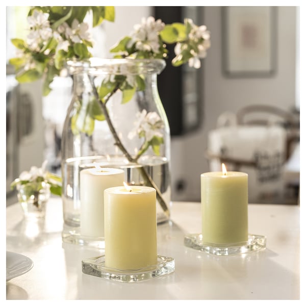 LÖVSKOGSLUND قالب شمع معطر, تفاح ألوان منوعة, 30 س