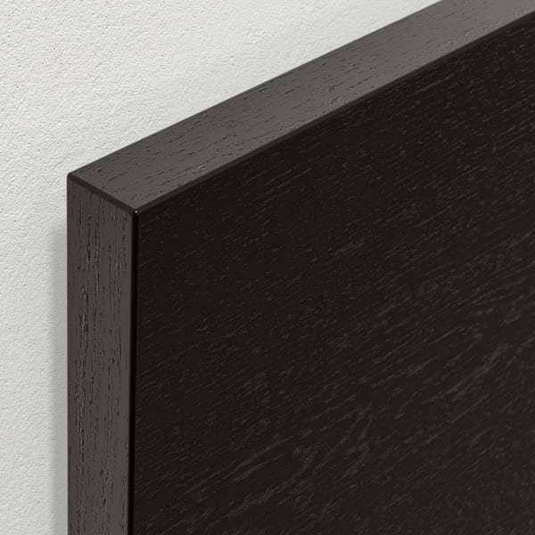 MALM سرير أوتومان, أسود-بني, 160x200 سم