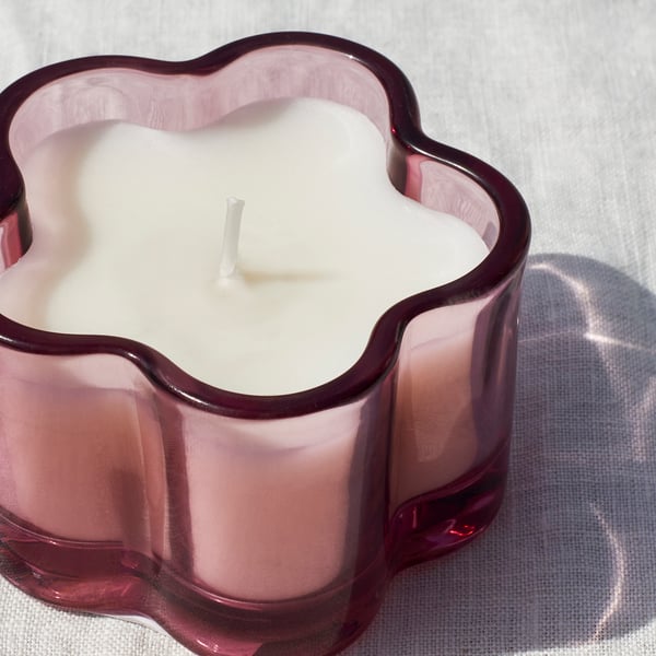 MORKULLA شمعة معطرة في كأس, ليلك عدة ألوان, 12 س