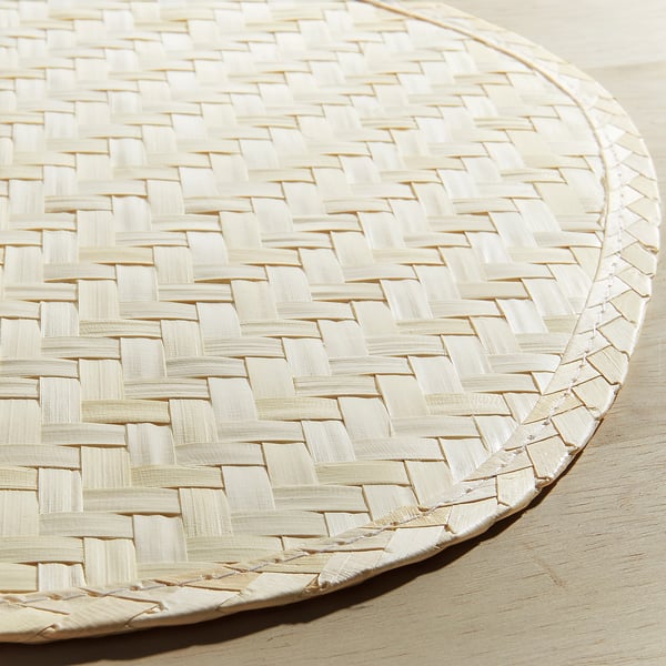 PADDFISK مفرش أطباق, ورق نخل. صناعة يدوية, 37x35 سم