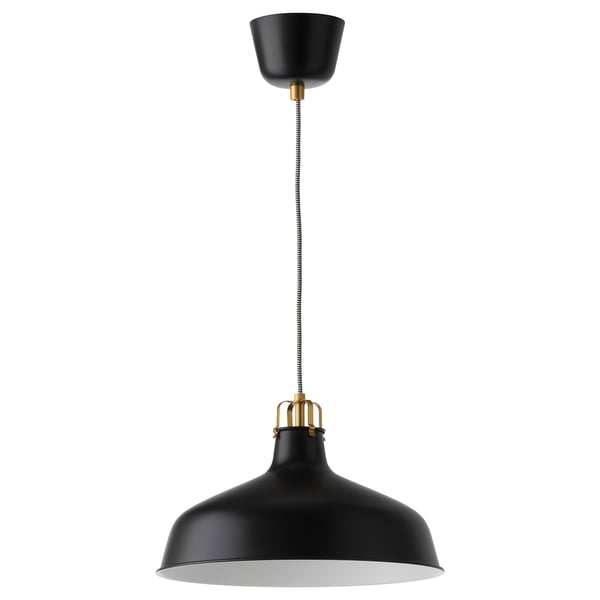 RANARP مصباح معلّق, أسود, 38 سم