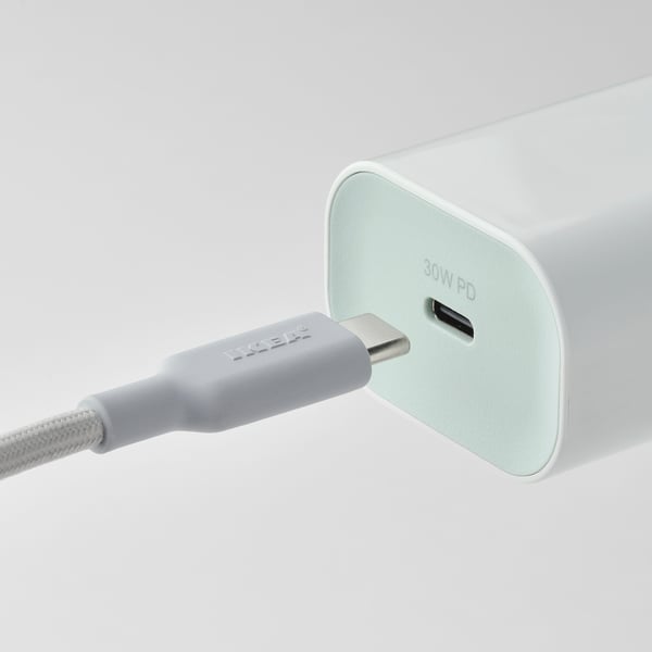 SJÖSS شاحن USB مدخل واحد 30 واط, شحن سريع