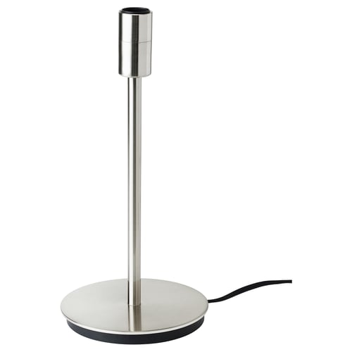 SKAFTET قاعدة مصباح طاولة, طلاء - نيكل, 30 سم