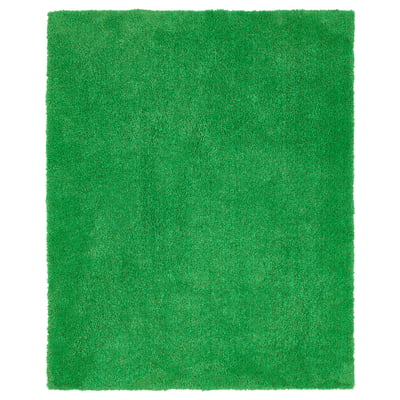 SKOGSDUVA سجاد، وبر طويل, أخضر, 133x160 سم