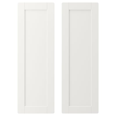 SMÅSTAD باب, أبيض/مع إطار, ‎30x90 سم‏