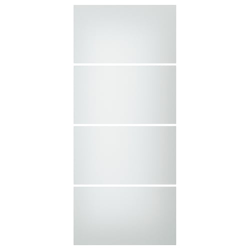 SVARTISDAL 4 ألواح لهيكل باب سحّاب, أبيض تأثير الورق, 100x236 سم