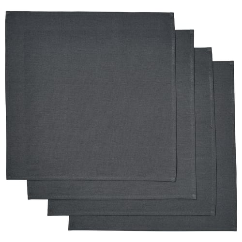 SVARTSENAP منديل, رمادي غامق, 35x35 سم