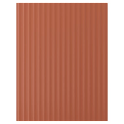 TERRSJÖ لوح غطاء, أحمر-بني نقش مموج, 62x80 سم
