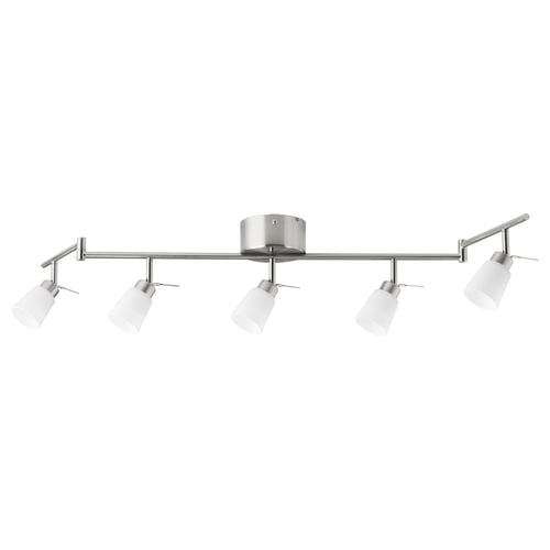 TIDIG مصباح سقف توجيهي مع 5 لمبات, طلاء - نيكل