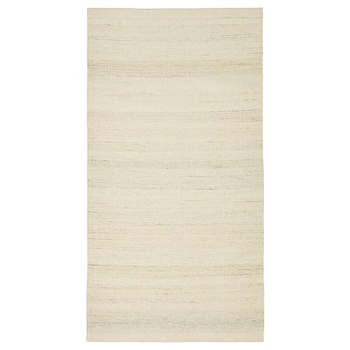 TIDTABELL سجادة، غزل مسطح, بيج, 80x150 سم