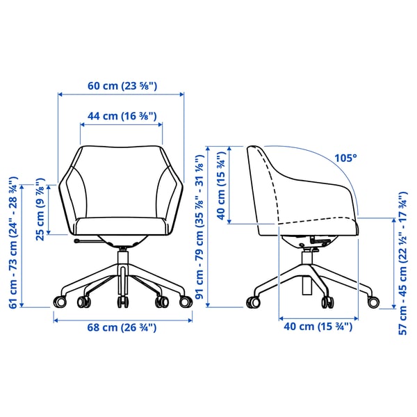 TOSSBERG / LÅNGFJÄLL كرسي اجتماعات, Gunnared بيج/أسود