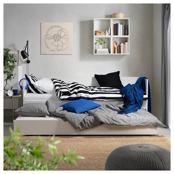 VIHALS سرير متحرك مدمج, أبيض, 80x200 سم