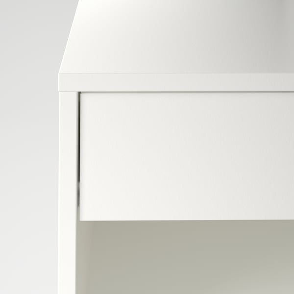 VIKHAMMER طاولة سرير جانبية, أبيض, 60x39 سم