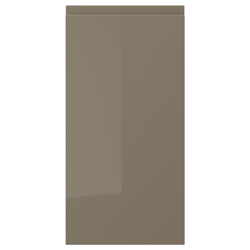 VOXTORP باب, لامع رمادي غامق-بني, 30x60 سم
