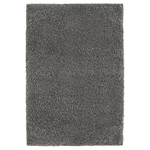 ALMTJÄRN Bath mat, dark grey, 60x90 cm