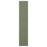 AXSTAD door, green, rectangular, panelled, fiberboard with foam and plastic foil.