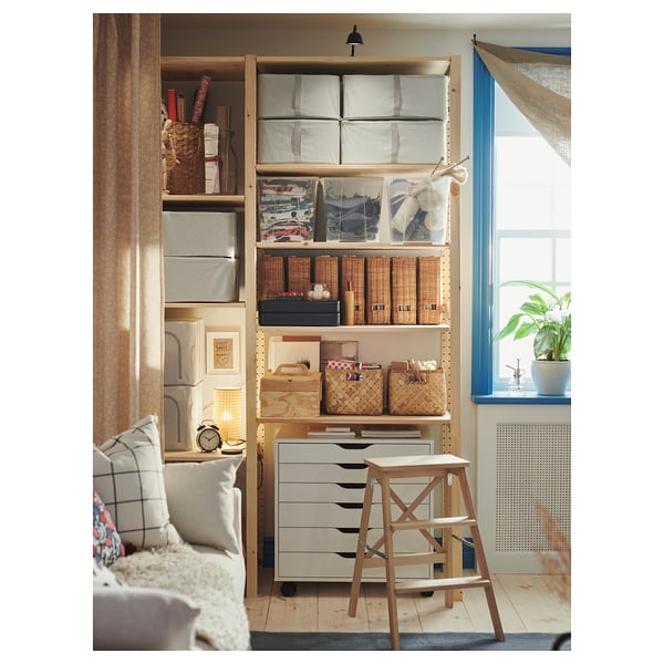 BEKVÄM Step stool, beech, 63 cm