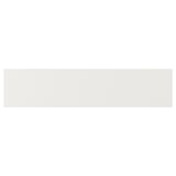 ENHET: white cabinet with plastic foil, square edges, 10-year guarantee.