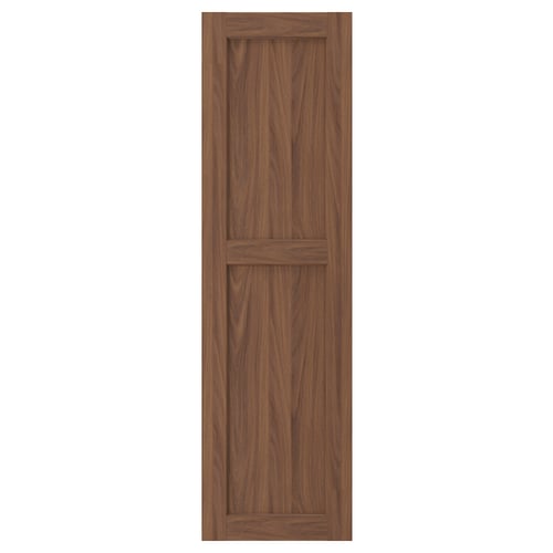 ENKÖPING brown walnut cabinet door with classic design and wooden texture.
