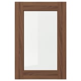 ENKÖPING: brown walnut wood veneer frame with clear glass centre, rectangular.