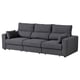 ESKILSTUNA dark grey sofa, modern design with adjustable sections, high back, and comfortable cushions.