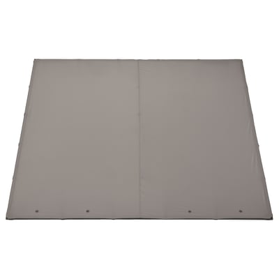 GUNNÖN canopy fabric: light grey, rectangular, mesh design, recycled polyester.