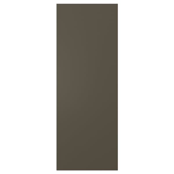 Dark brown HAVSTORP kitchen cabinet panel, smooth, rectangular.