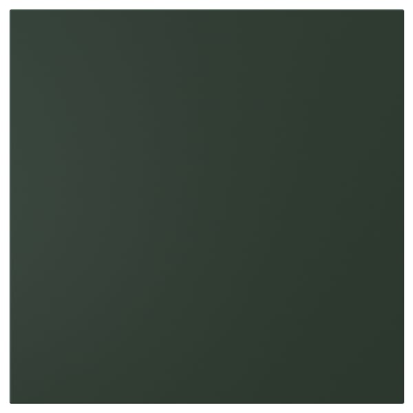 HAVSTORP cabinet, deep green, square, smooth surface.