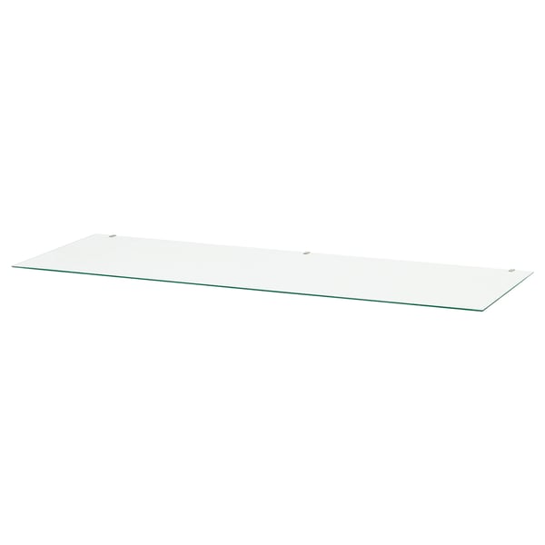 HEMNES clear glass shelf for chest of drawers.