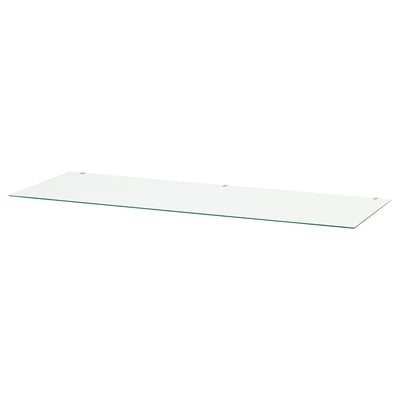 HEMNES clear glass shelf for chest of drawers.
